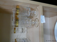 Glazen met goudkleurige rand - afbeelding 1 van  1