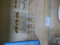 Glazen met goudkleurige rand - afbeelding 1 van  1