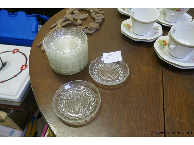 Glazen onderschaaltjes - afbeelding 1 van  1