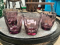 Glazen paars (39x) en blauw (11x) - afbeelding 1 van  9