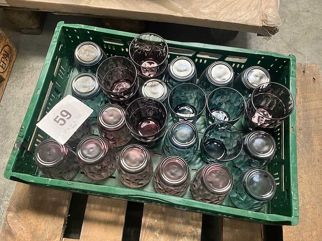 Glazen paars (39x) en blauw (11x) - afbeelding 7 van  9