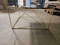 Glazen salontafel goud - afbeelding 2 van  3