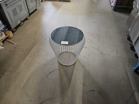 Glazen salontafel wit 50cm ø - afbeelding 1 van  3