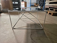 Glazen salontafel wit - afbeelding 2 van  3