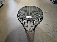 Glazen salontafel zwart 50cm ø - afbeelding 1 van  3