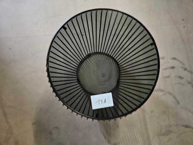 Glazen salontafel zwart 50cm ø - afbeelding 2 van  3