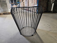 Glazen salontafel zwart 50cm ø - afbeelding 3 van  3