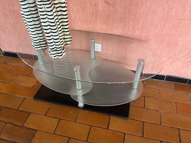 Glazen salontafel - afbeelding 1 van  1
