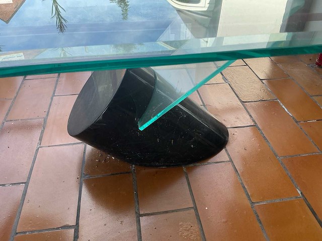 Glazen salontafel - afbeelding 2 van  2