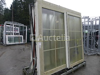 Glazen schuifdeur 1 openslaand + 1 vast - afbeelding 1 van  5