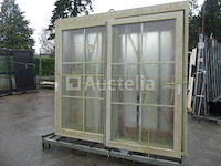 Glazen schuifdeur 1 openslaand + 1 vast - afbeelding 3 van  5