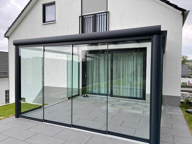 Glazen schuifwand veranda 98x230 - afbeelding 1 van  1