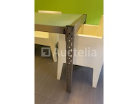 Glazen tafel + fauteuils - afbeelding 2 van  6