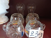 Glazen voetbal. 6 stuks - afbeelding 1 van  3