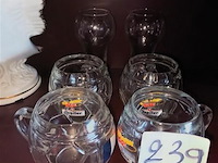 Glazen voetbal. 6 stuks - afbeelding 2 van  3