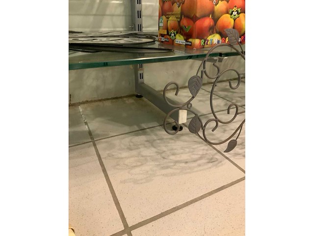 Glazen wandmeubel (2x) met verlichting - afbeelding 5 van  5