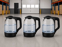Glazen waterkoker (3x) - afbeelding 1 van  3