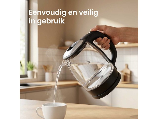 Glazen waterkoker (5x) - afbeelding 5 van  6