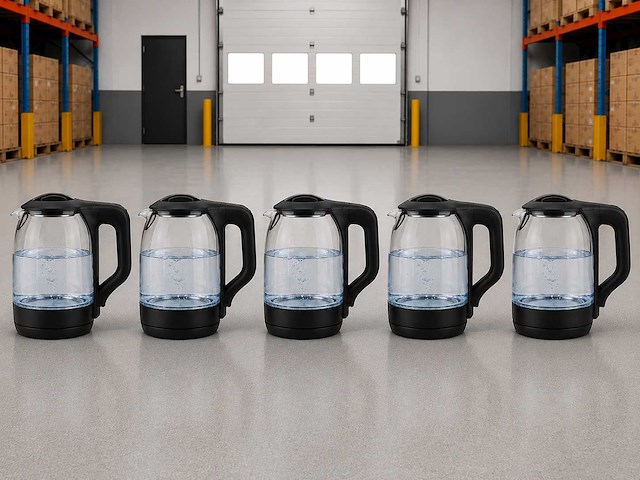 Glazen waterkoker (5x) - afbeelding 1 van  6