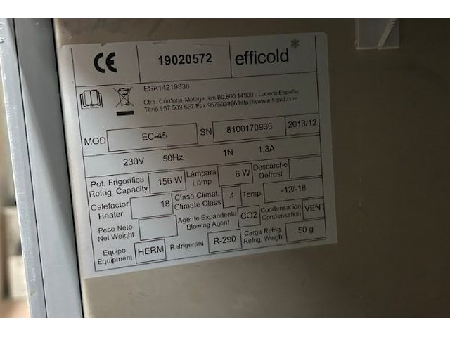 Glazendiepvriezer efficold - afbeelding 4 van  4