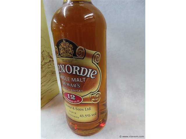 Glenordie single malt dewar's scotch whisky - afbeelding 5 van  7