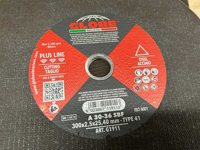 Globe a 30-36 sbf type 41 slijpschijven (3x) - afbeelding 2 van  2