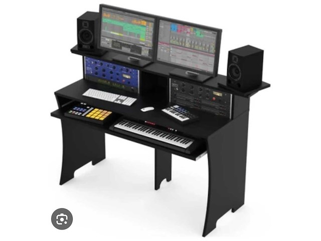 Glorious 223241 wit dj / werktafel - afbeelding 1 van  4