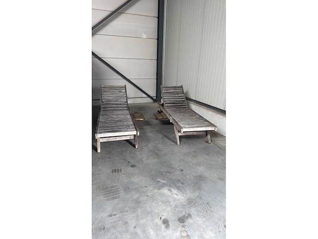 Gloster teakhouten ligbed (2x) - afbeelding 7 van  7