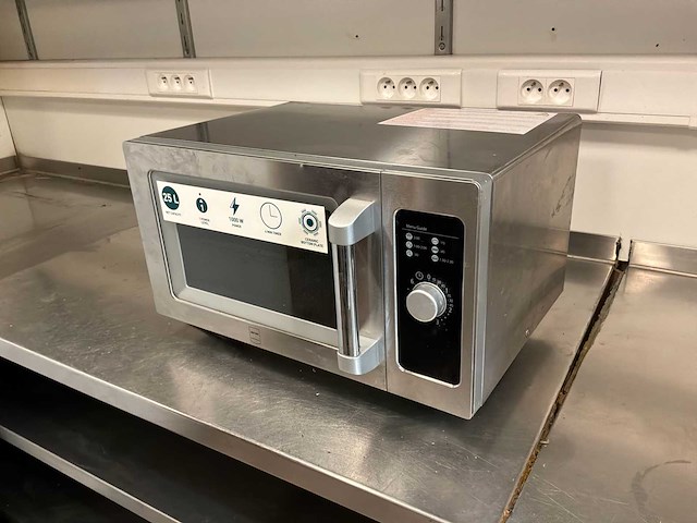 Gmw1125-k magnetrons & ovens / roestvrij staal commerciële magnetron gmw1125-k – 25 l – 1.000 w – 230 v - afbeelding 1 van  6