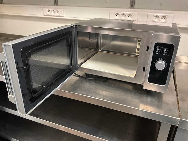 Gmw1125-k magnetrons & ovens / roestvrij staal commerciële magnetron gmw1125-k – 25 l – 1.000 w – 230 v - afbeelding 2 van  6