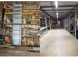 Goederenlift + magazijnplatformen