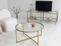 Gold sun salontafel | metalen frame | goud - afbeelding 1 van  8