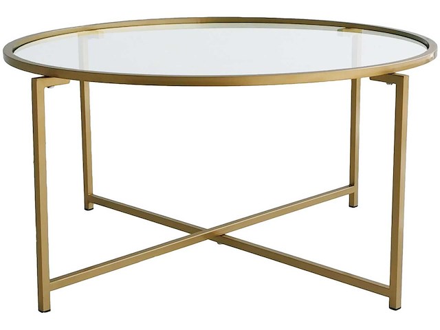 Gold sun salontafel | metalen frame | goud - afbeelding 6 van  8