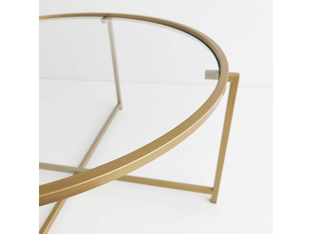 Gold sun salontafel | metalen frame | goud - afbeelding 7 van  8