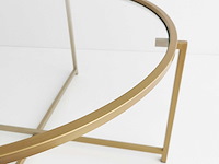 Gold sun salontafel | metalen frame | goud - afbeelding 7 van  8