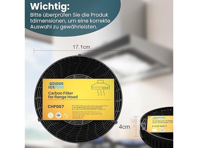 Golden icepure actieve koolstoffilter (4 stuks) - afbeelding 2 van  4