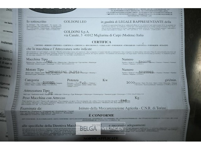 Goldoni motoculteur met frees - afbeelding 2 van  11