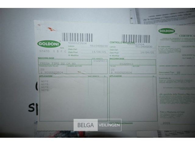 Goldoni motoculteur met frees - afbeelding 5 van  11