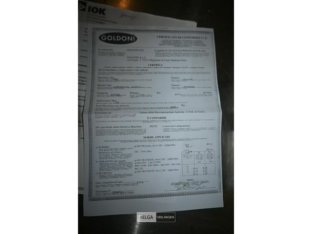 Goldoni motoculteur met frees - afbeelding 11 van  11