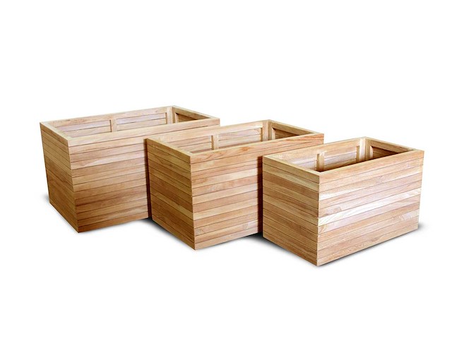 Goldstar - bloembak rechthoekig - flower box ste van 3 - afbeelding 1 van  1