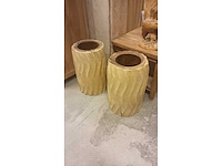 Goldstar - design vaas - flower pots (2x) - afbeelding 1 van  2