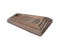 Goldstar - rechthoekig - ste van 3 trays - gastronorm tray - afbeelding 1 van  1
