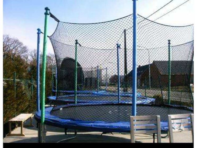 Goldstar - trampoline - veiligheidsnet - hq ladder - other outdoor toys / trampolines - afbeelding 3 van  3