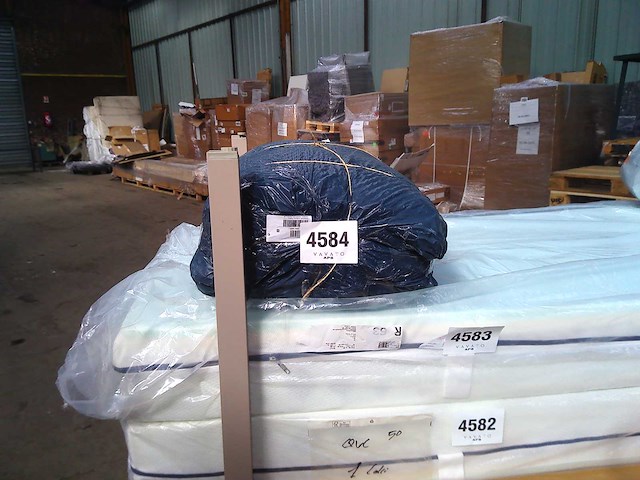 Goldwolke premium matrastopper/onderbed groen/grijs 90x200cm - afbeelding 2 van  2