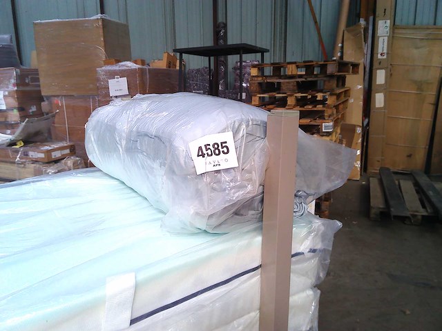 Goldwolke premium matrastopper/onderbed groen/grijs 90x200cm - afbeelding 2 van  2