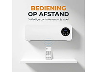 Golermo - 2-in-1 ventilator en verwarming 2000w – wandgemonteerde ventilatorkachel met timer, thermostaat en afstandsbediening – energiezuinig model (2x) - afbeelding 5 van  9