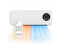 Golermo - 2-in-1 ventilator en verwarming 2000w – wandgemonteerde ventilatorkachel met timer, thermostaat en afstandsbediening – energiezuinig model (10x) - afbeelding 1 van  9