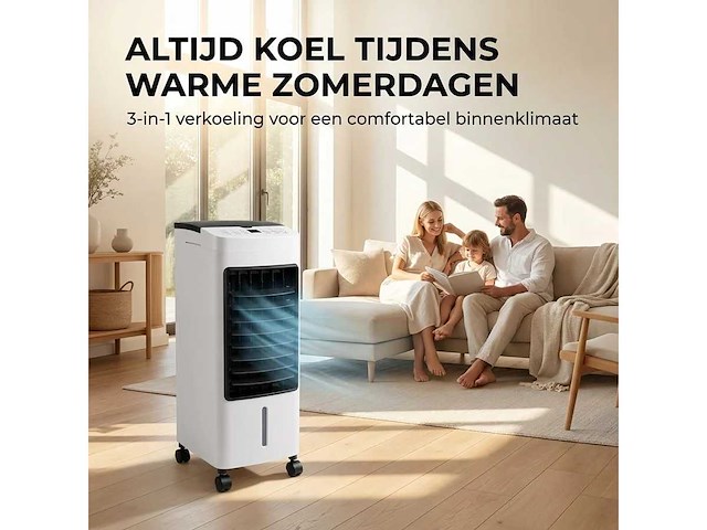 Golermo - 3-in-1 aircooler – koelen, bevochtigen en lucht zuiveren in één apparaat (10x) - afbeelding 7 van  7