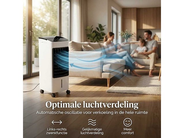 Golermo - 3-in-1 aircooler – koelen, bevochtigen en lucht zuiveren in één apparaat (5x) - afbeelding 3 van  7