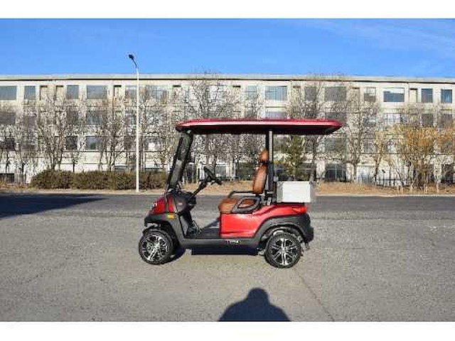 Golf buggy : metallic donkerrood - afbeelding 4 van  5